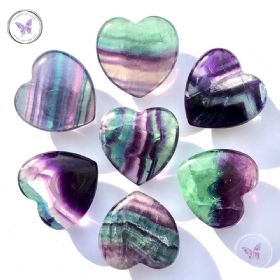 Fluorite Gemstone Crystal Heart